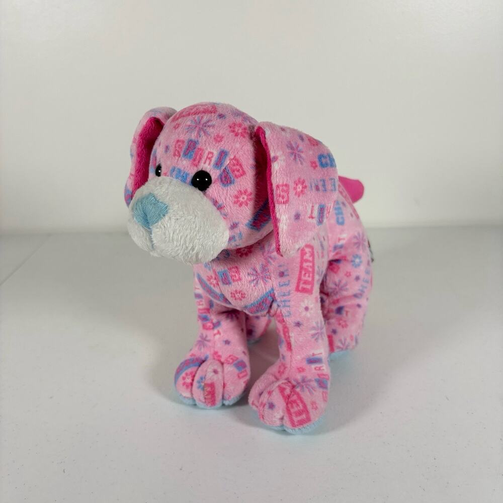 Ganz Webkinz Pink CHEER PUP Puppy Dog Plush HM750